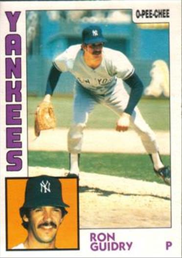 1984 O-Pee-Chee Baseball Cards 110     Ron Guidry
